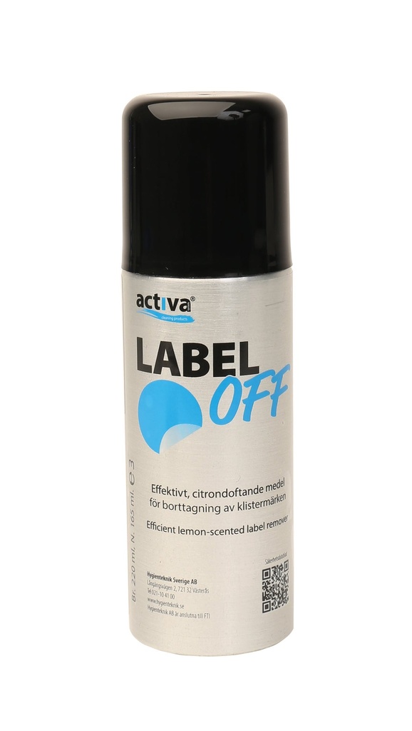 Etikettbort. Label off 220 ml.
