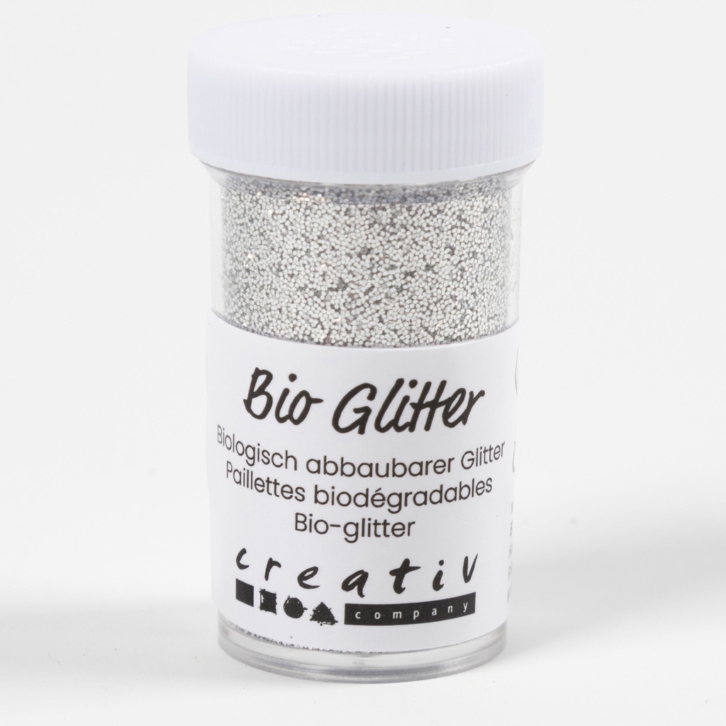 Glitter biologiskt 27ml silver