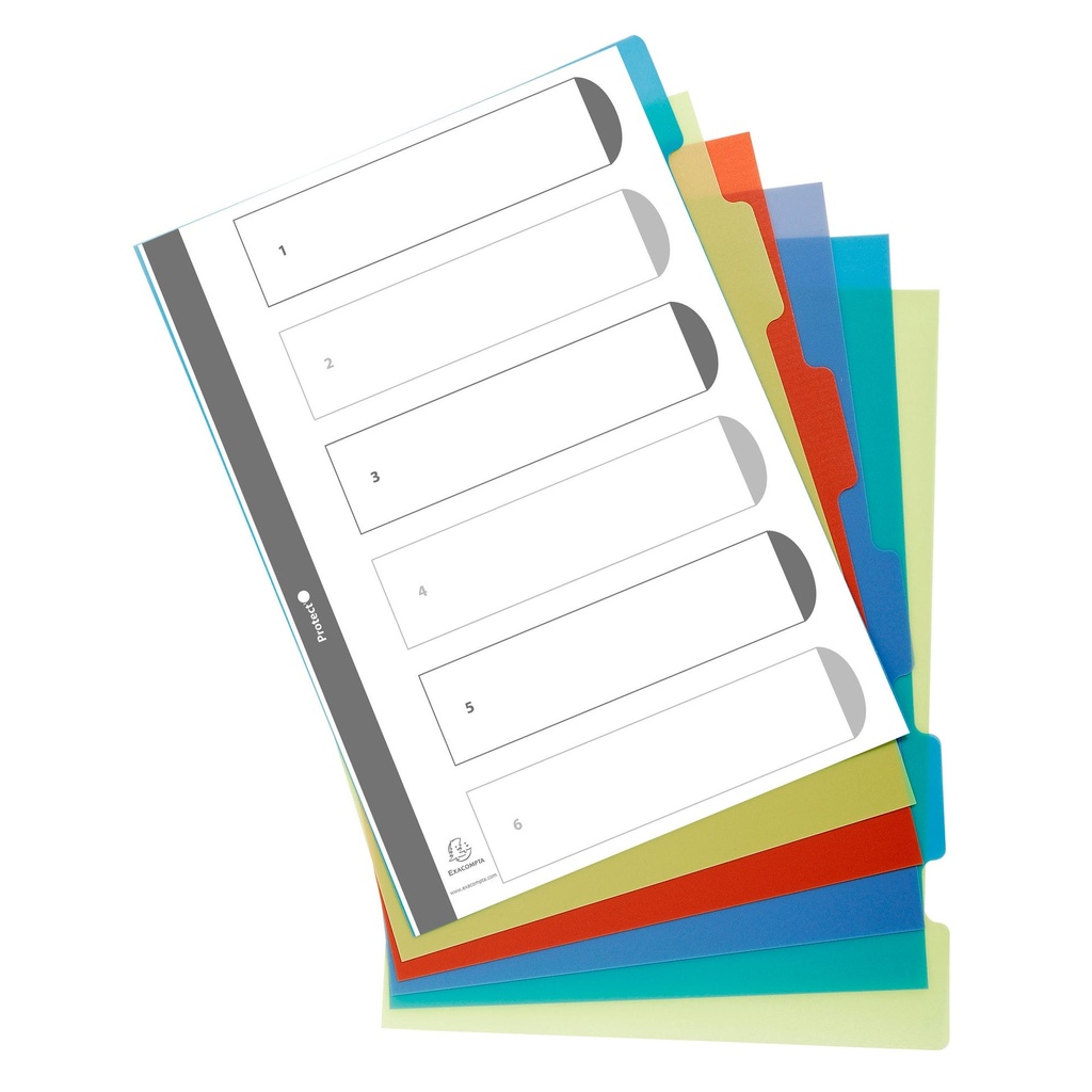 Register A4 returplast 6-flik