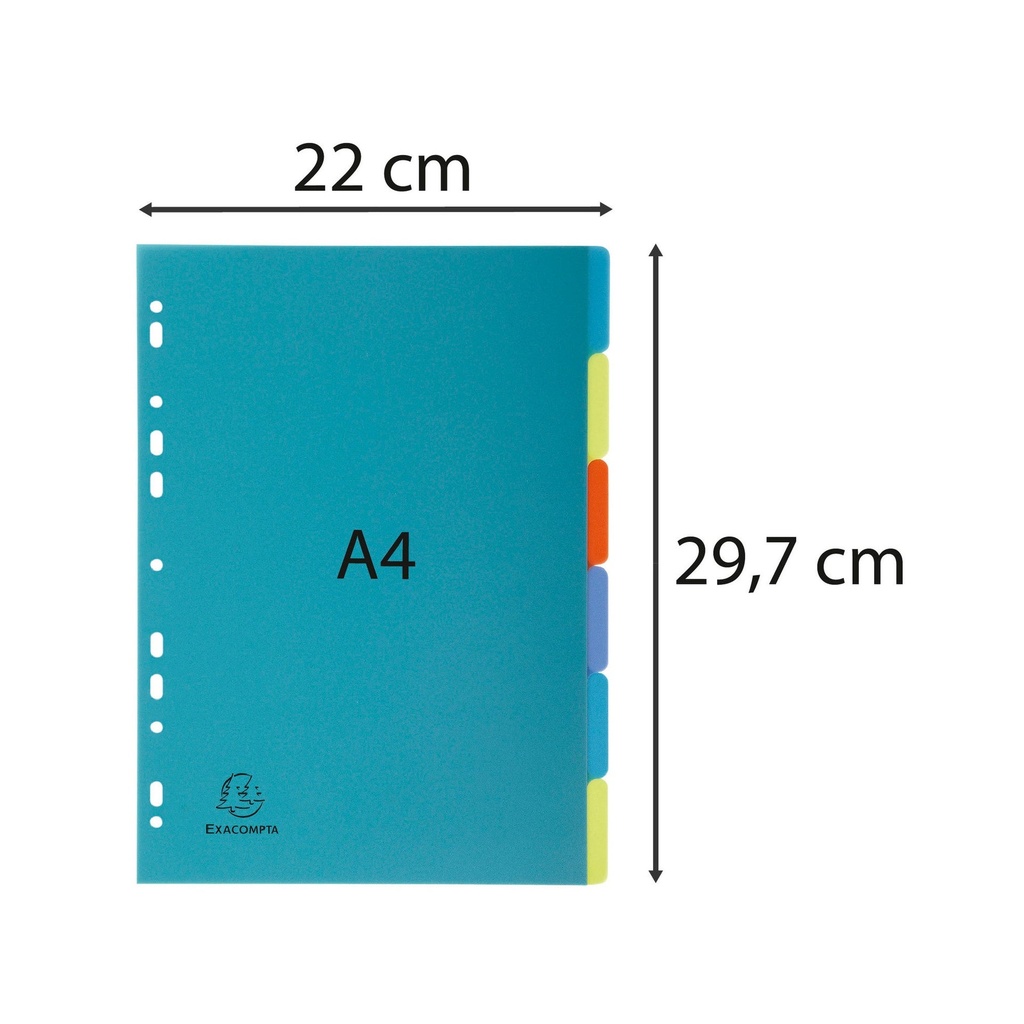 Register A4 returplast 6-flik