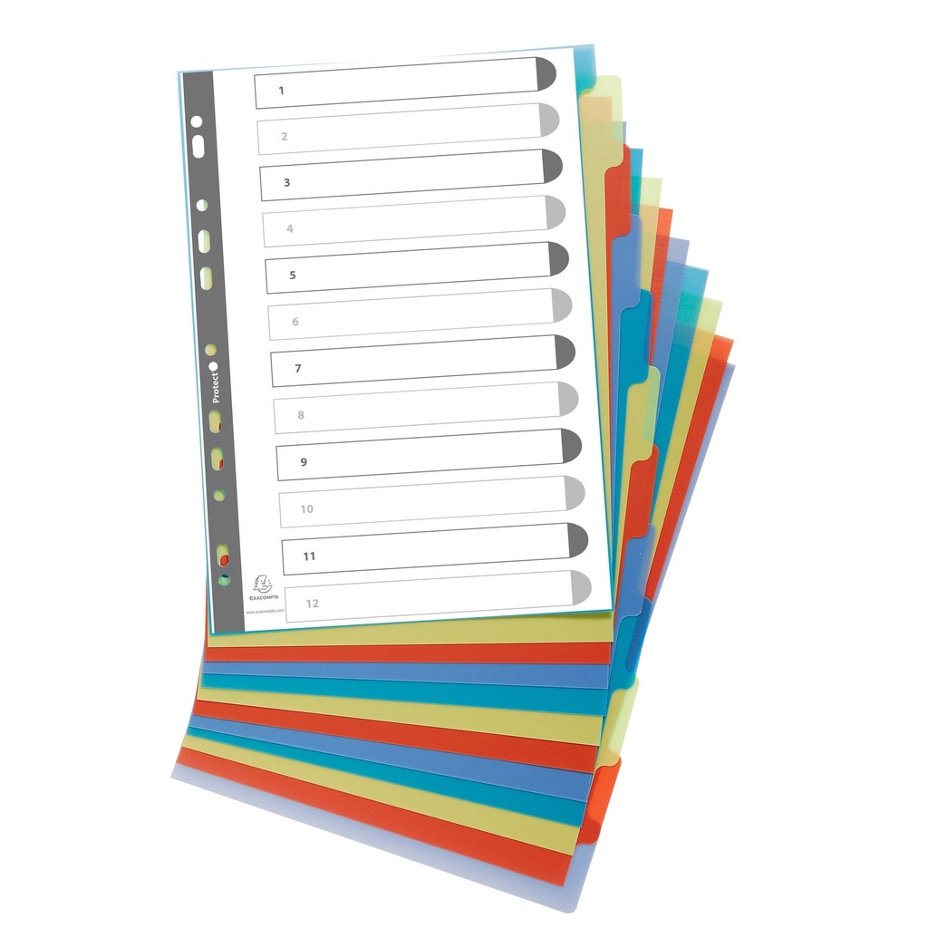 Register A4 returplast 12-flik