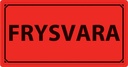 Varningsetikett Frysvara