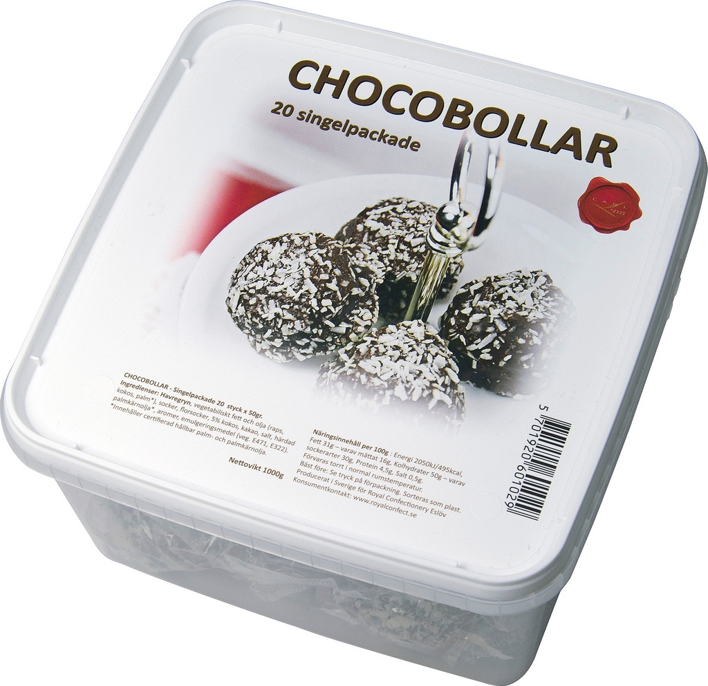 Chocobollar singelpack 1kg 20p