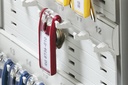 Nyckelbricka KEY CLIP röd 6p