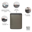 Touch Bin Bo 2x30L platinum