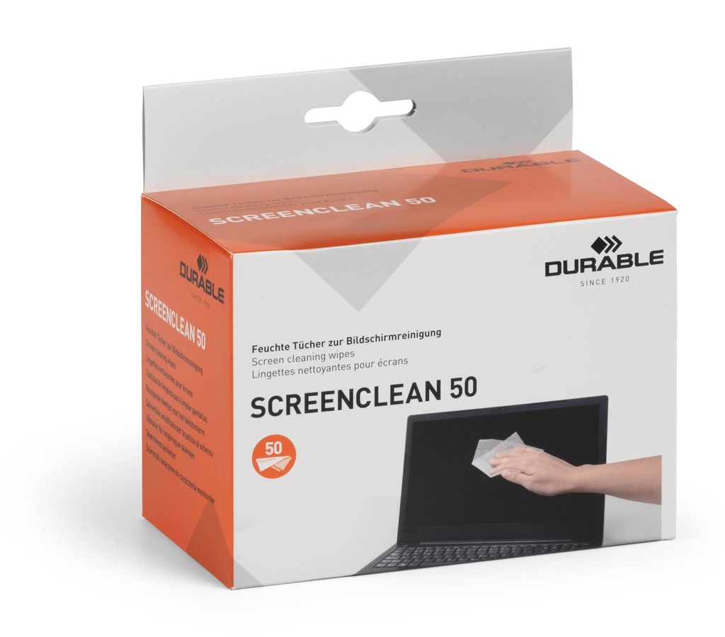 Skärmrengöring våtdukar 50/fp