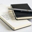 Reporter notepad A6 linj svart