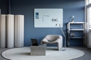 Glastavla RC matt 90x120 chill