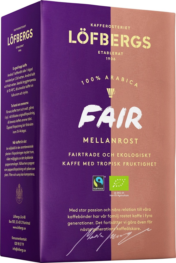 Kaffe Löfbergs Fair me.450gEko