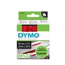 Märkband Dymo D1 sva/röd  19mm