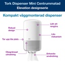 Dispenser Tork Mini M1 vit
