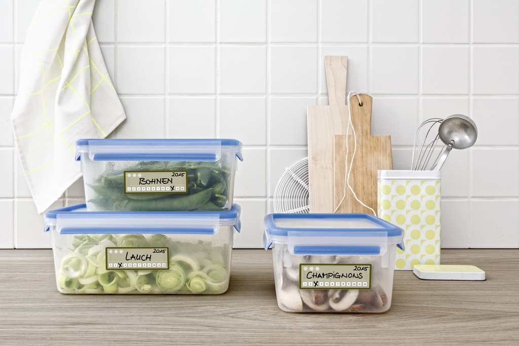 Frysetiket 26x73mm grå 24/fp