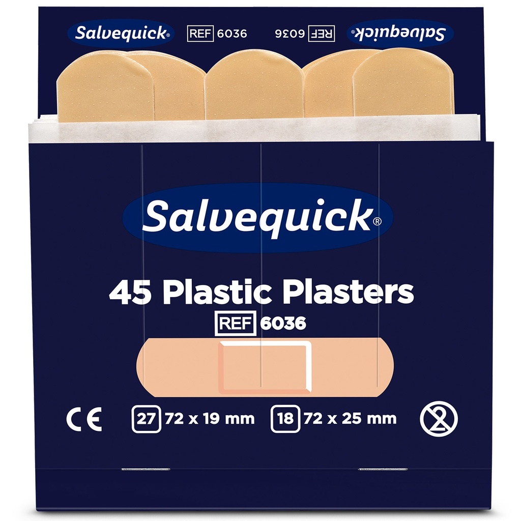 Plåsterrefill 6036 plast 6x45fp
