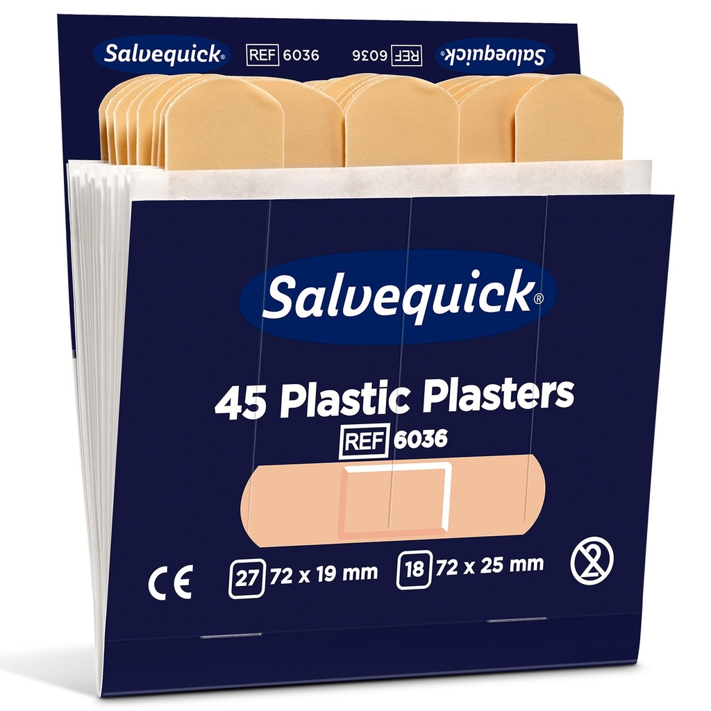 Plåsterrefill 6036 plast 6x45fp