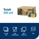 Rengöringsduk Tork Gul W8 40/