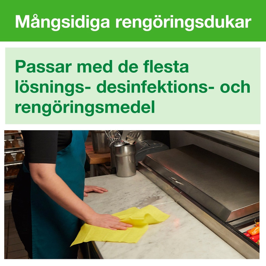 Rengöringsduk Tork Gul W8 40/