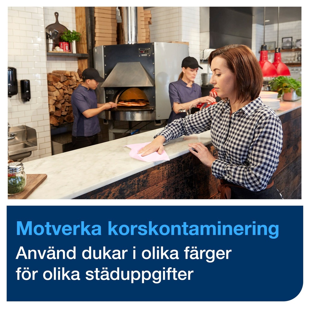 Rengöringsduk Tork Röd W8 40/