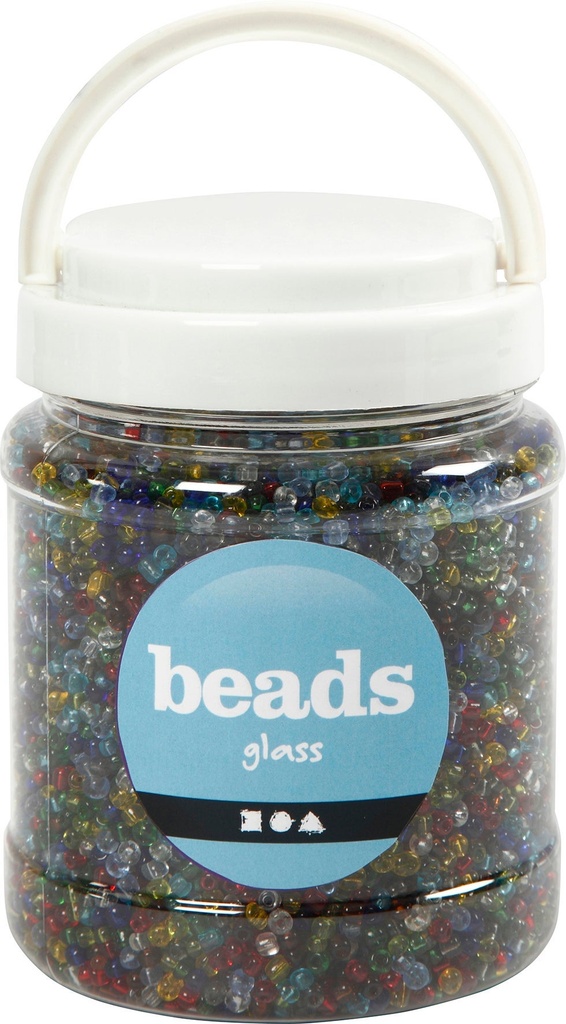 Rocaipärlor 4mm tra.mix 1000g