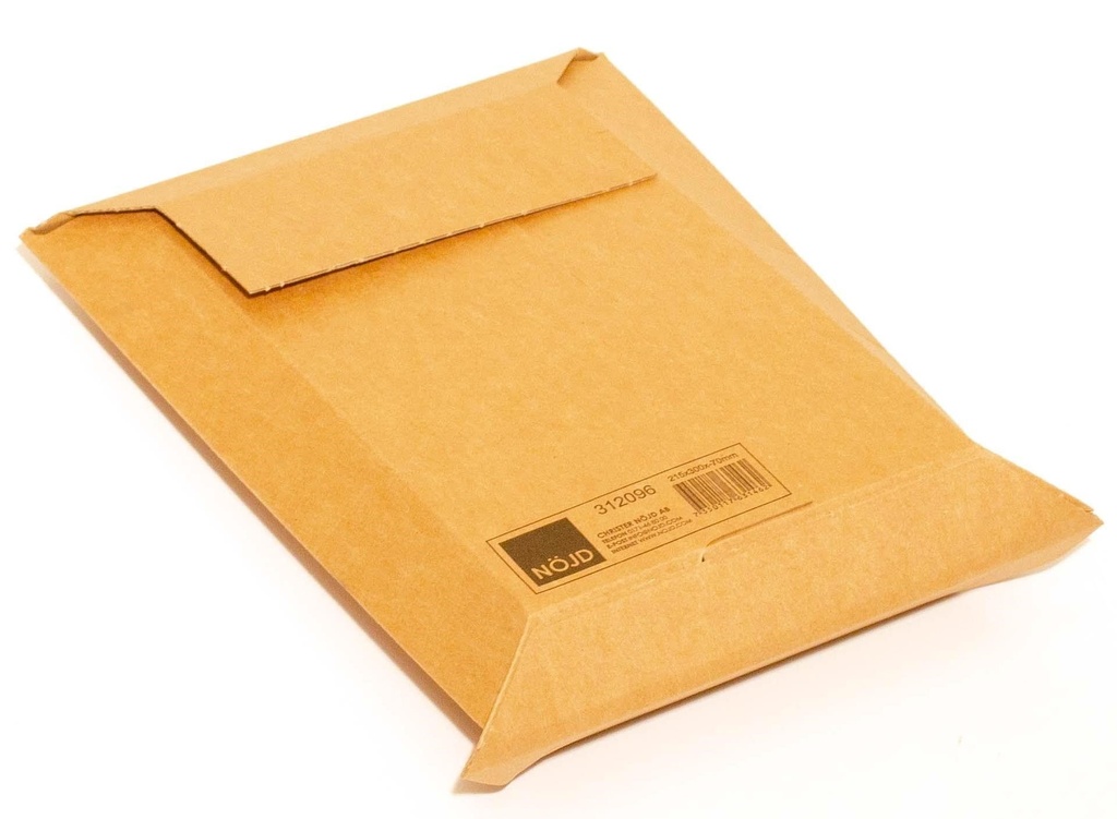 Wellkuvert 215x300x70mm Brun
