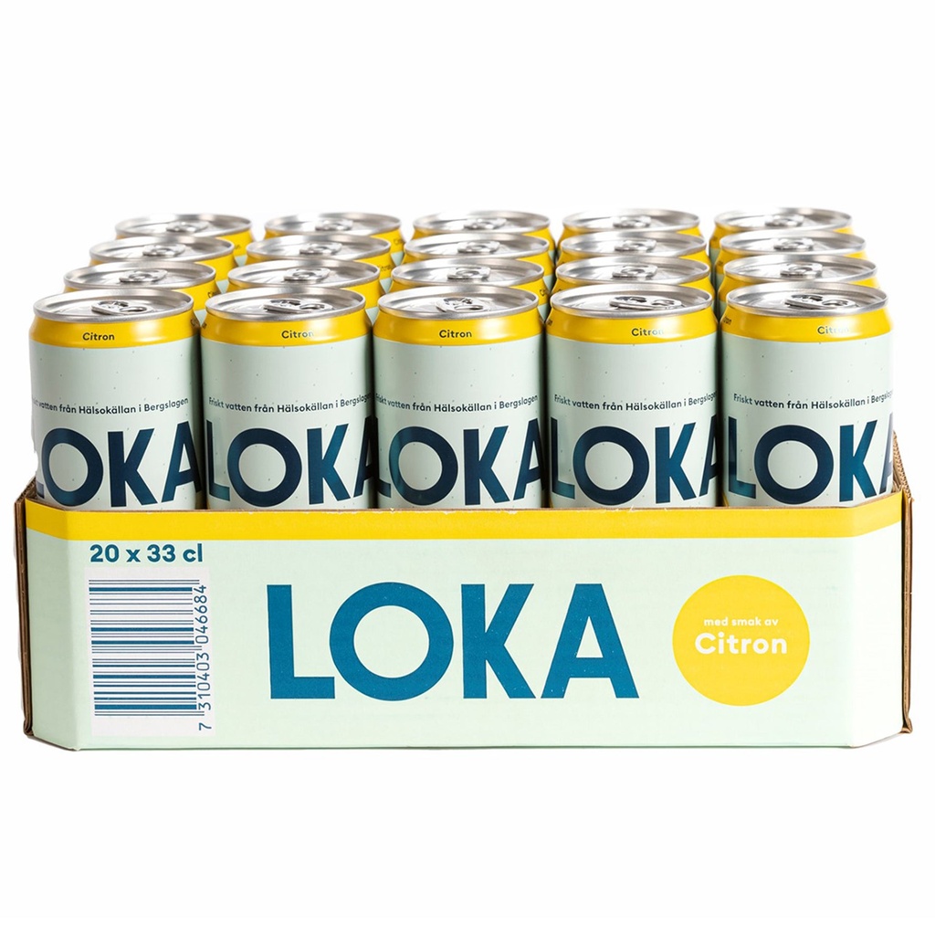Loka Citron 33cl sleek can