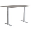 Skrivbord 2 el gr/alu 1400x800