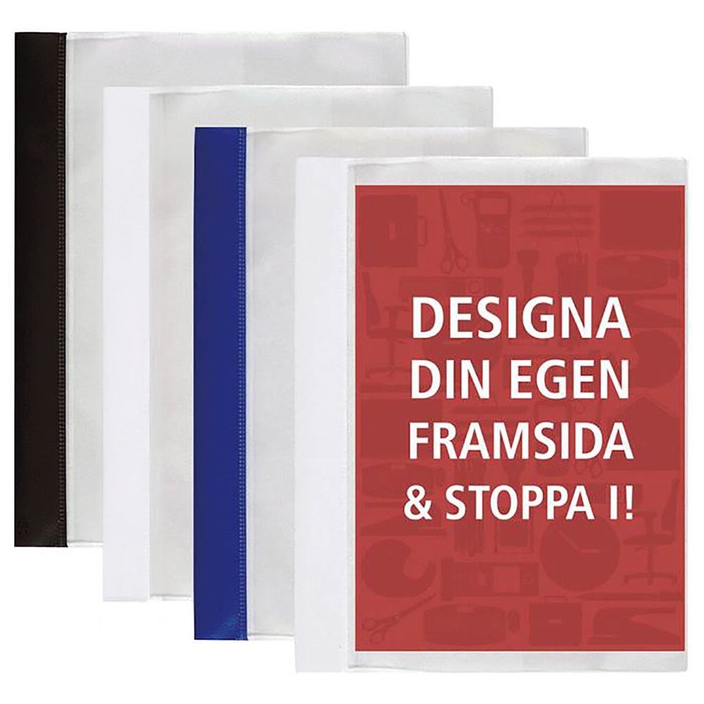 Offertmapp A4 med ficka vit
