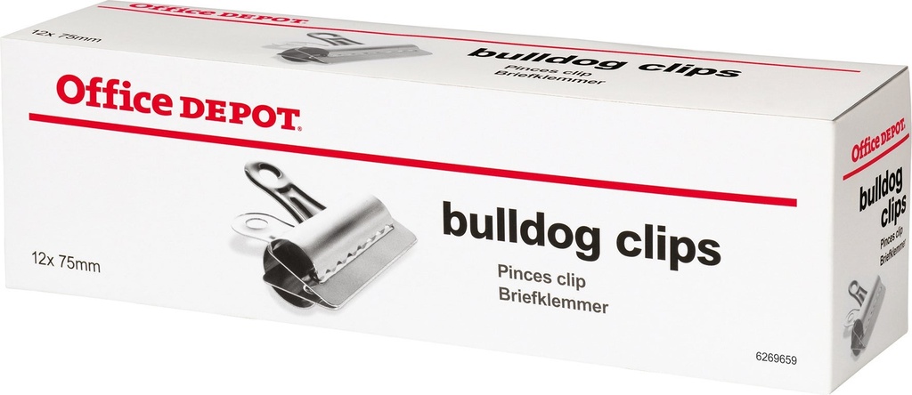 Pappersklämma Bulldog 75mm