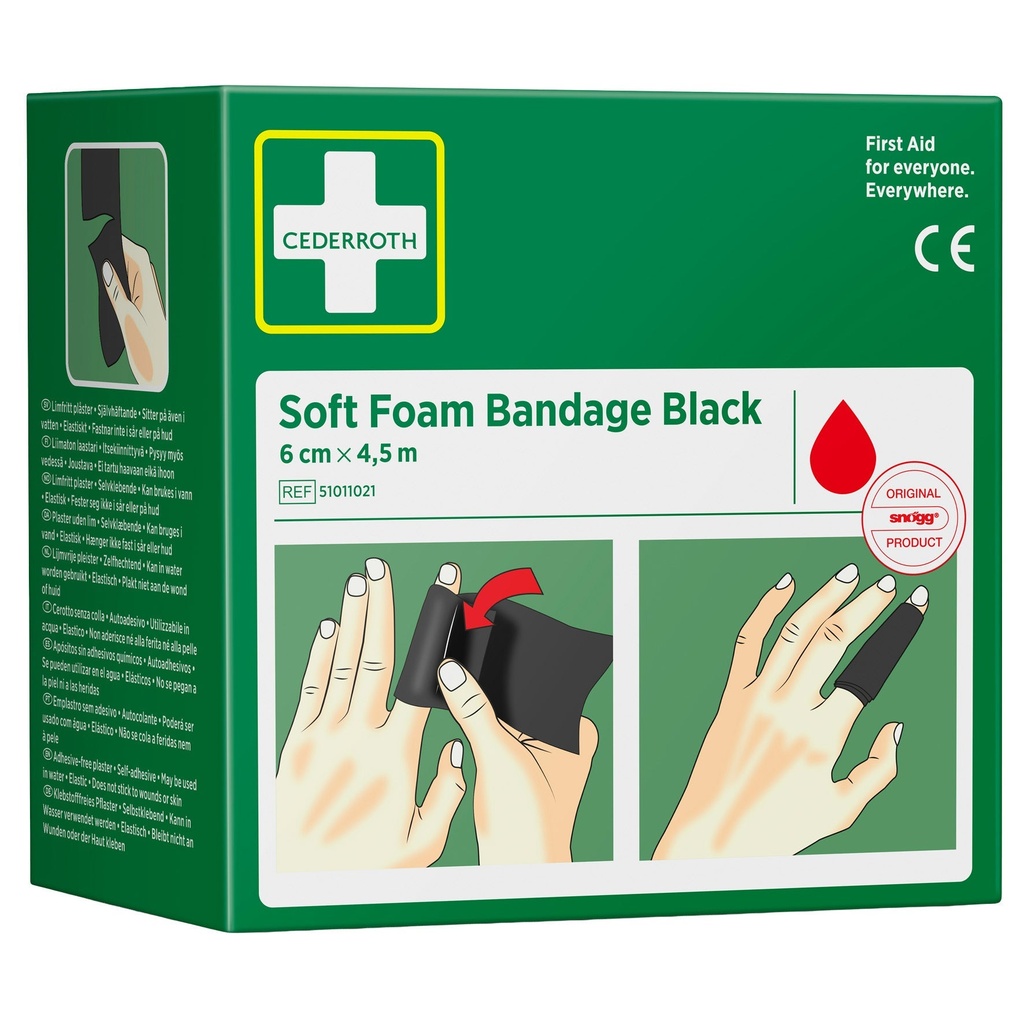Soft BLACK 6cmx4,5m Cederroth