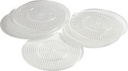 Pärlplatta rund 15cm transp