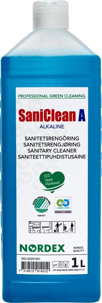SaniClean A sanitetsrent, 1 L