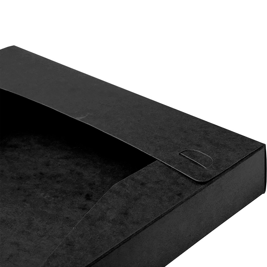 Dokumentbox A4 papp 25mm svart