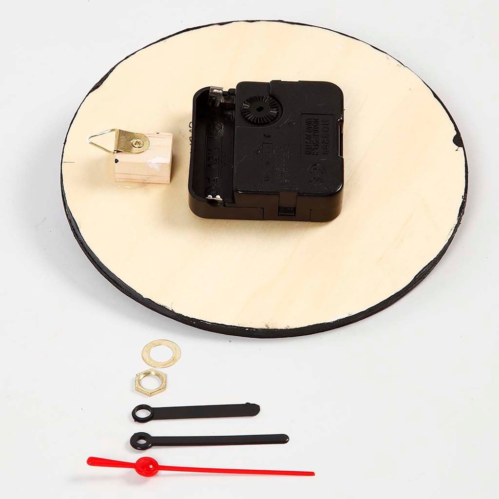 Klocka med träram 15cm plywood