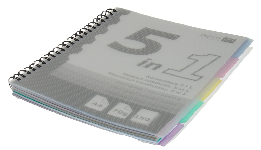 Ämnesblock 5flik A4 150bl