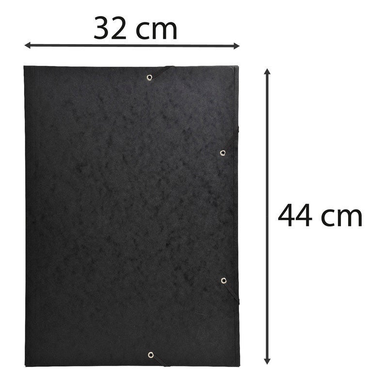 Snoddmapp A3 600g 3klaff svart