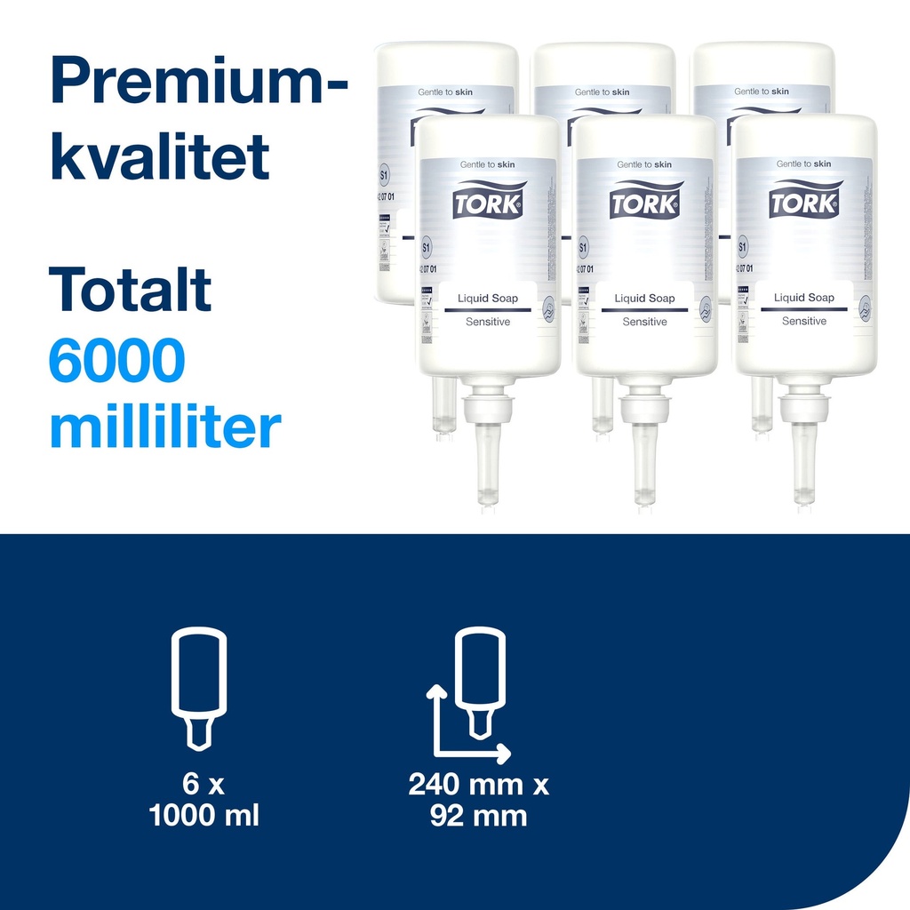 Tvål ExtraMild Tork Prem S1 1L