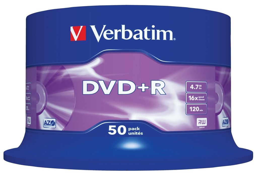 DVD+R Verbatim 16x 50/fp