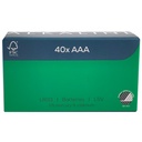 Batteri Alk. AAA LR03 40/fp