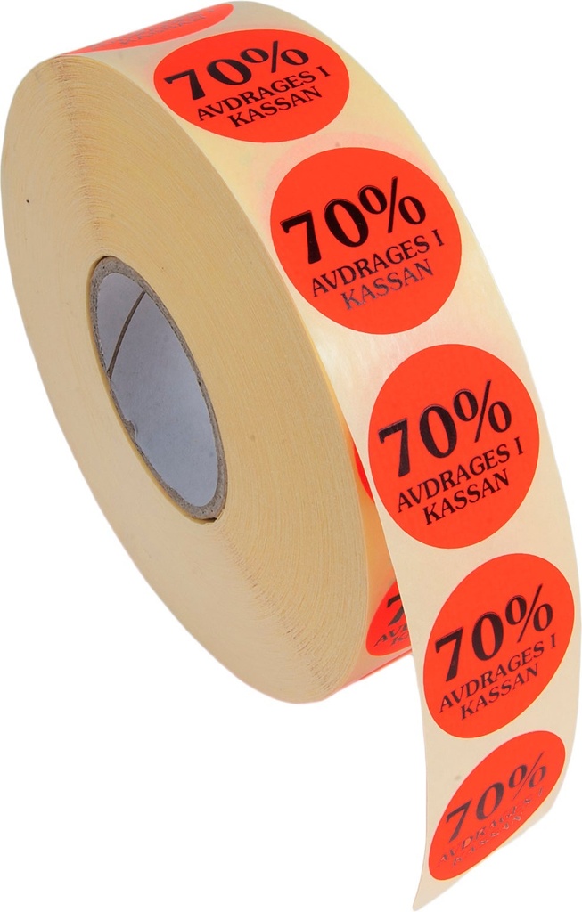 Etikett 70% avdrages 2000/rl
