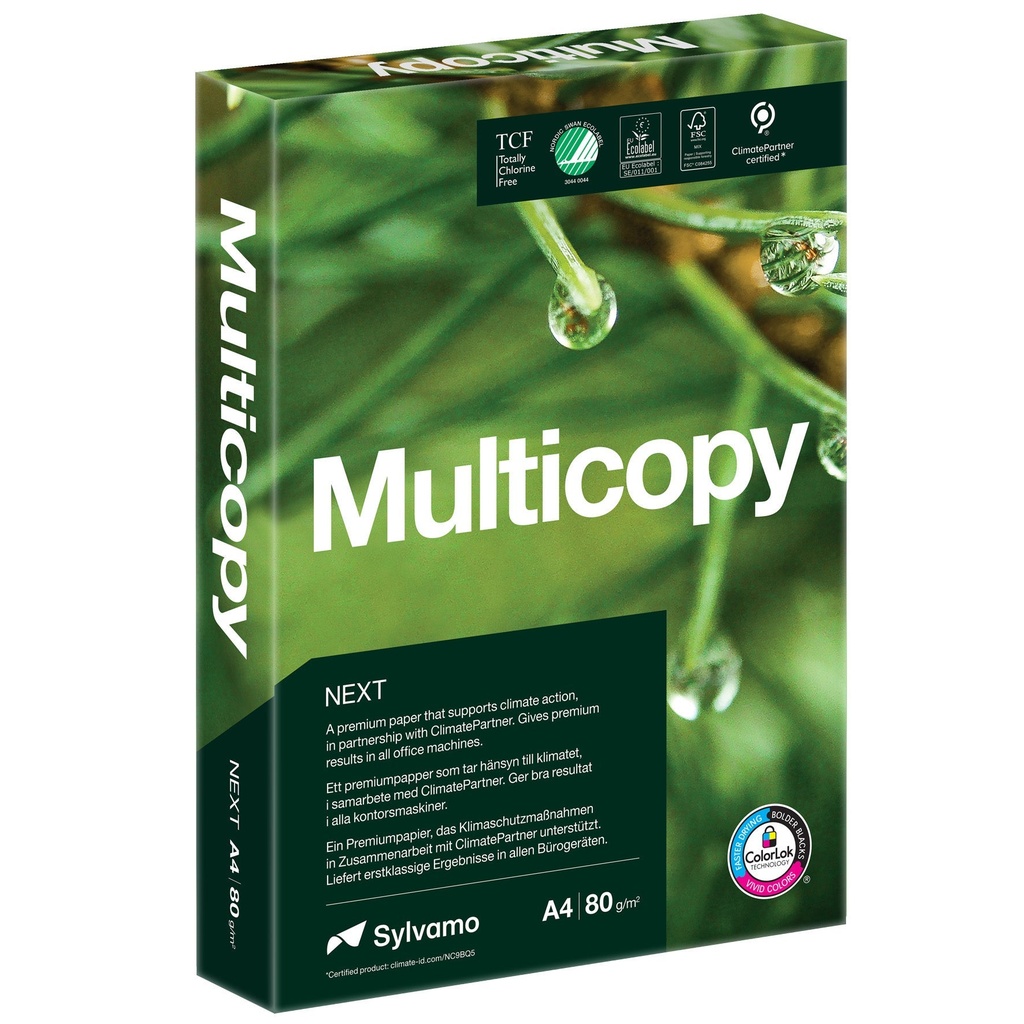 Kopieringspapper Multicopy Zero A4 80g 500/fp