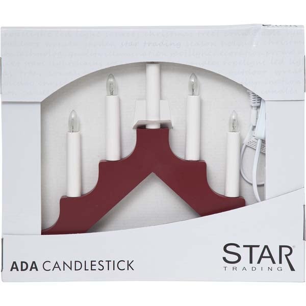 Ljusstake Ada, röd