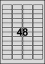 Etikett L6009 45,7x21,2 960/fp