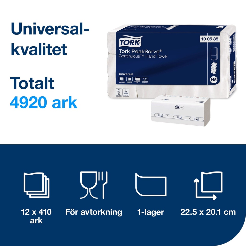 Tork PeakServe Handduk