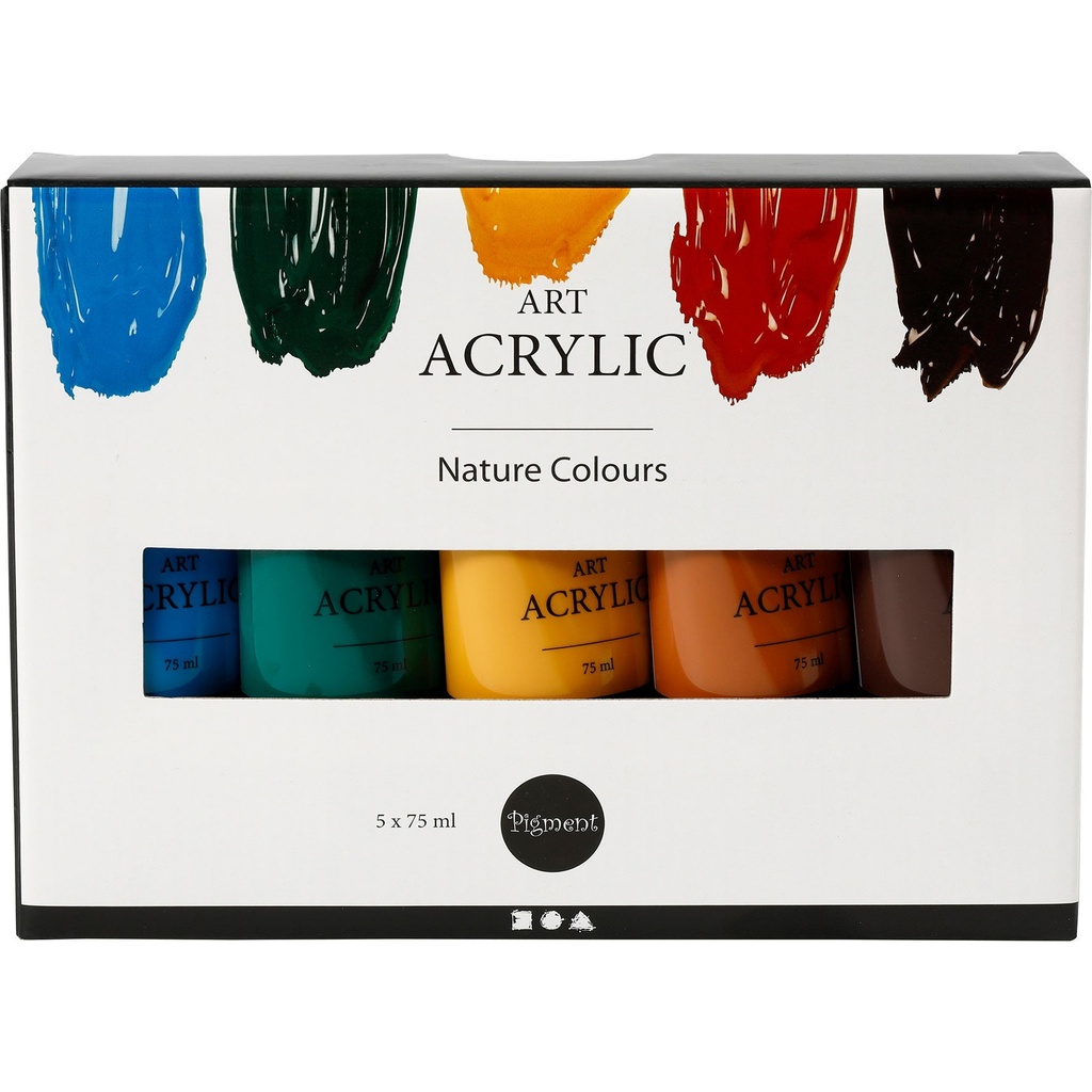 Akrylfärg Pigment naturmix 5/f