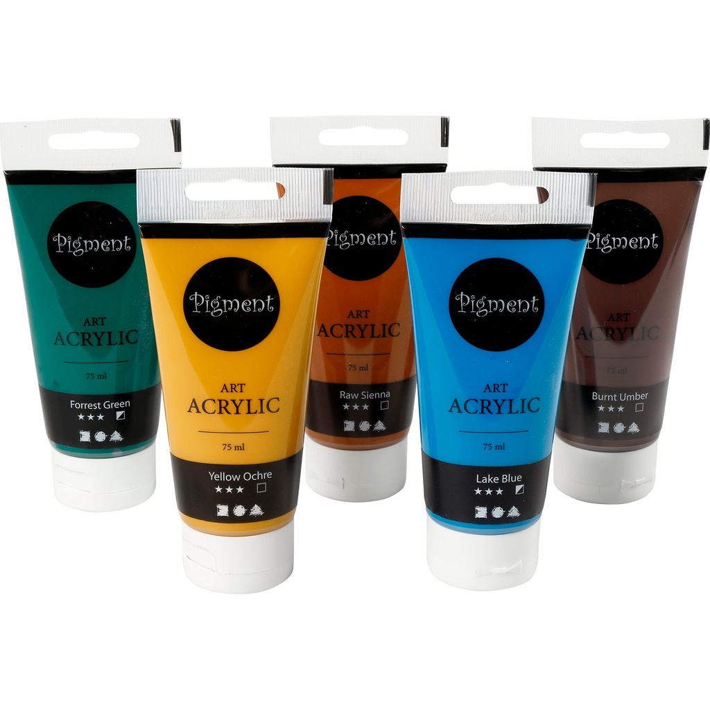 Akrylfärg Pigment naturmix 5/f