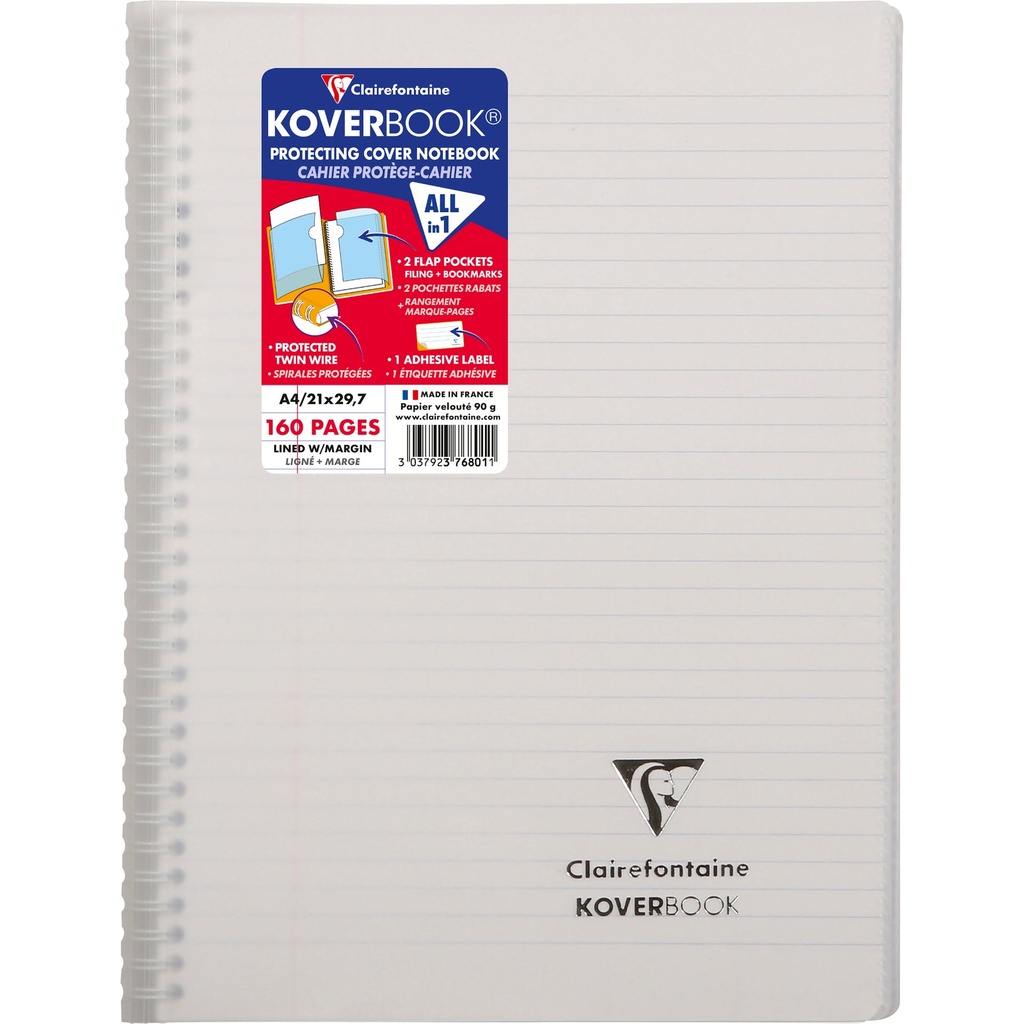 Kollegieblock Koverbook A4