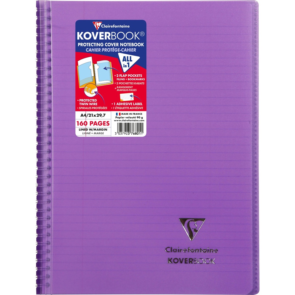 Kollegieblock Koverbook A4