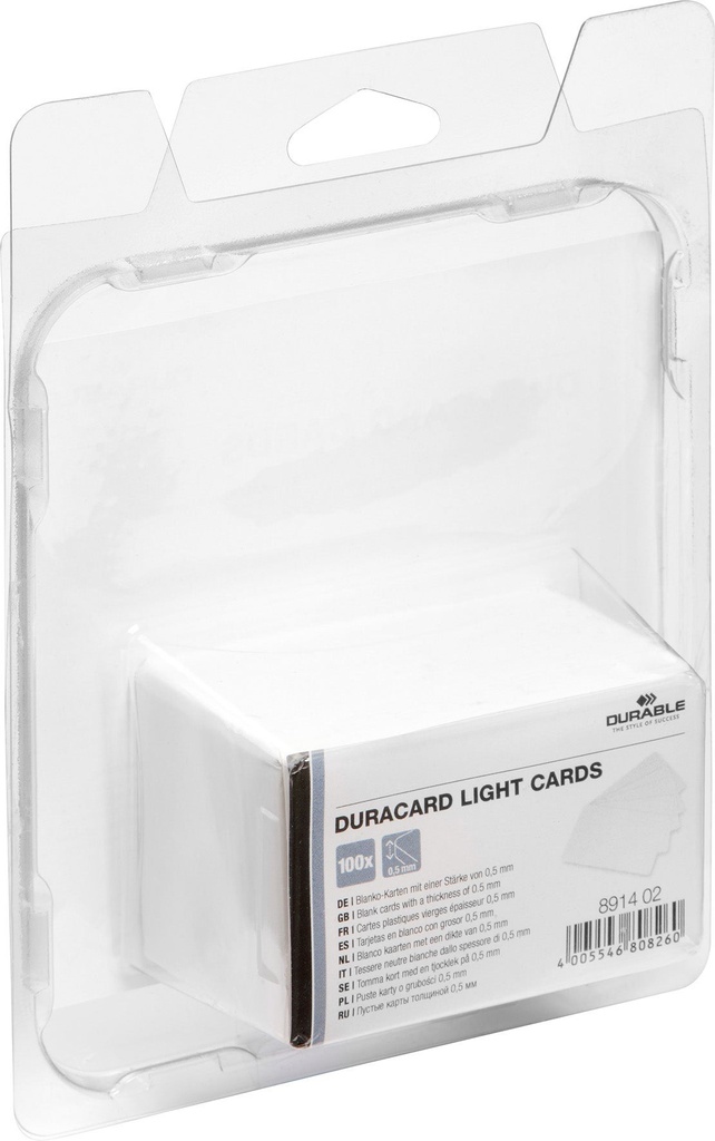 Plastkort DURACARD Light 100st