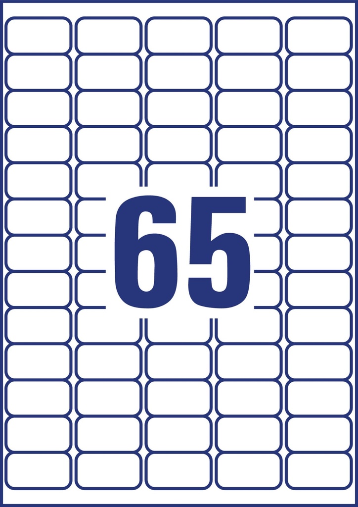 Frysetiket 38,1x21,2 1625/fp