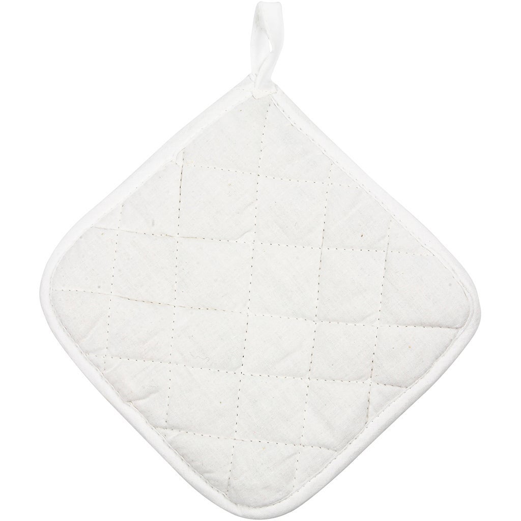 Grytlappa 20x20cm vit 2/fp....