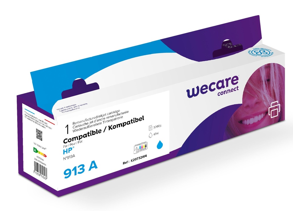 Bläck Wecare 913A Cyan